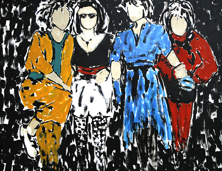 101 adam bojara dziewczyny 140x120 akryl pŁ. 2005