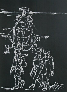 12 adam bojara akryl karton ''nato'' 30x40 1994