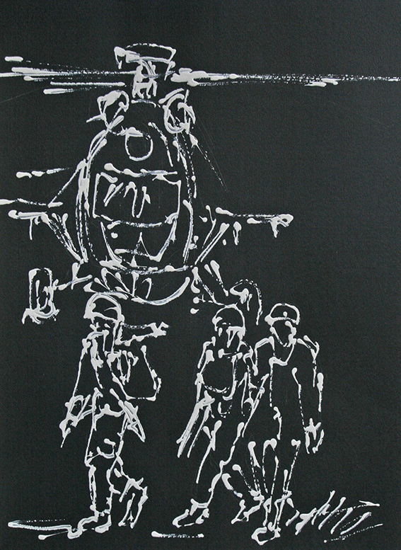 12 adam bojara akryl karton ''nato'' 30x40 1994