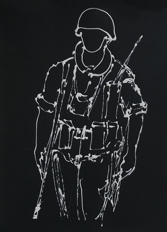 13 adam bojara akryl karton ''nato'' 30x40 1994