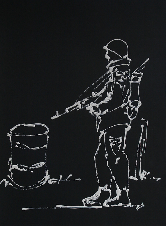 14 adam bojara akryl karton ''nato'' 30x40 1994