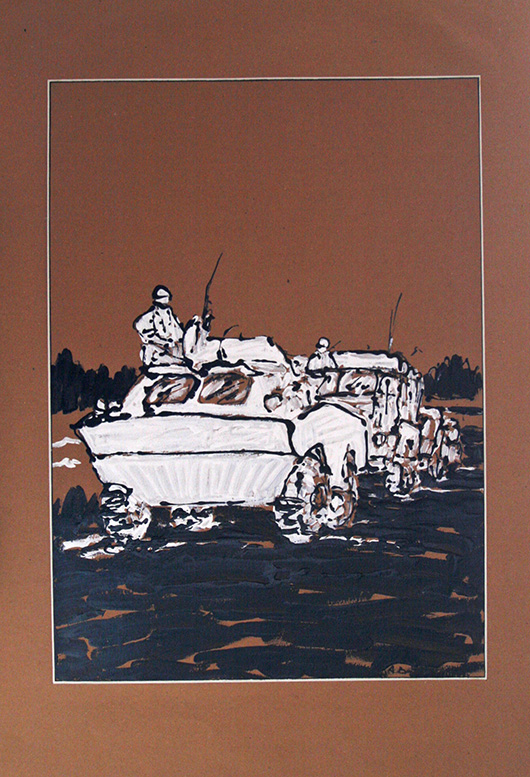 17 adam bojara akryl karton ''nato'' 50x70 1994