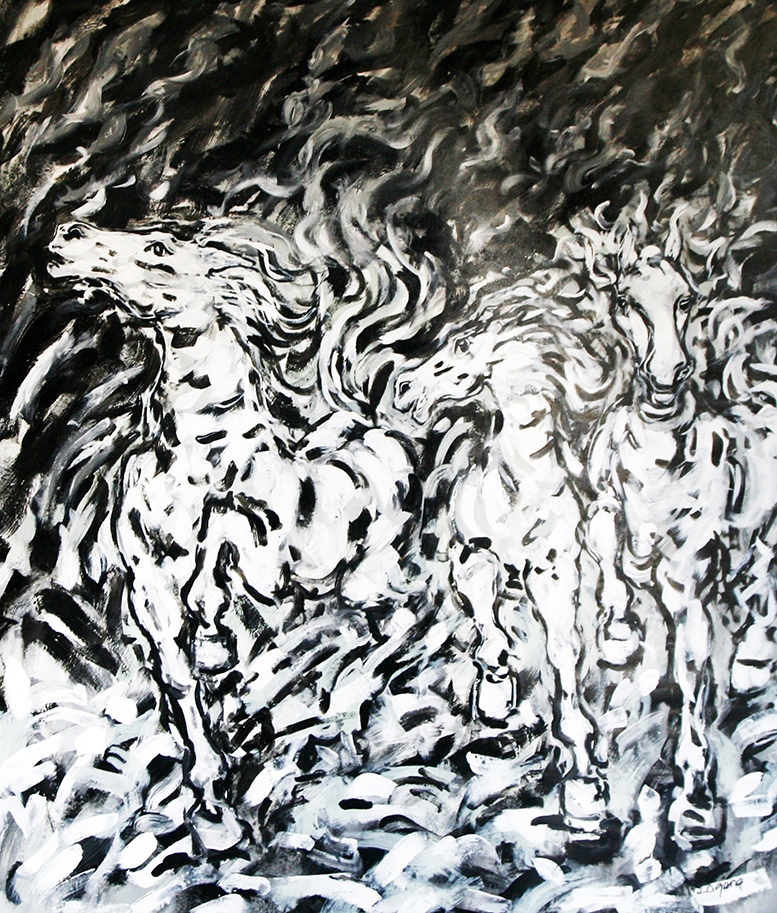 19 adam bojara ''k19'' akryl pŁ. 140x170 2002