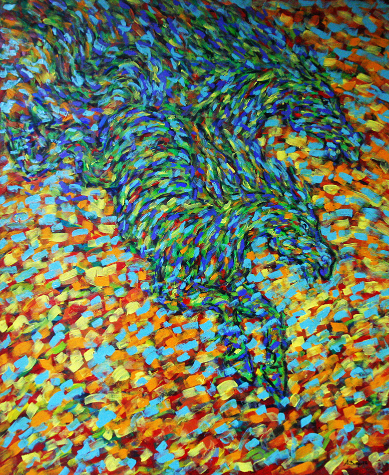 23 adam bojara ''k23'' akryl oŁ. 140x170