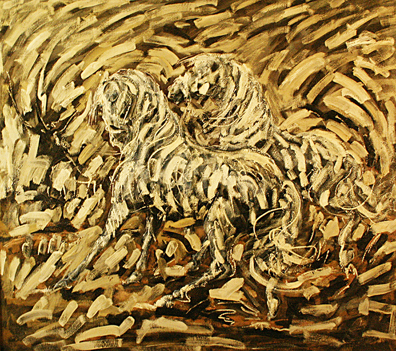 28 adam bojara ''k28'' 100x120 olej pŁ. 1990