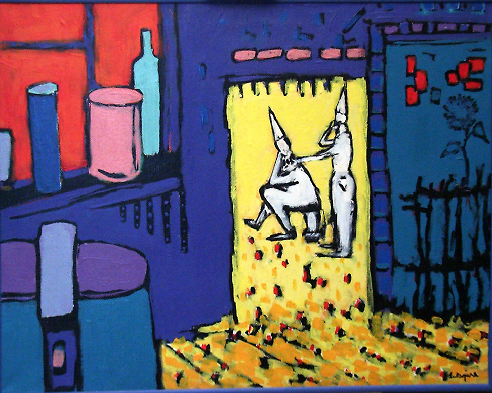 32 adam bojara akryl pŁÓtno 92x73 1999