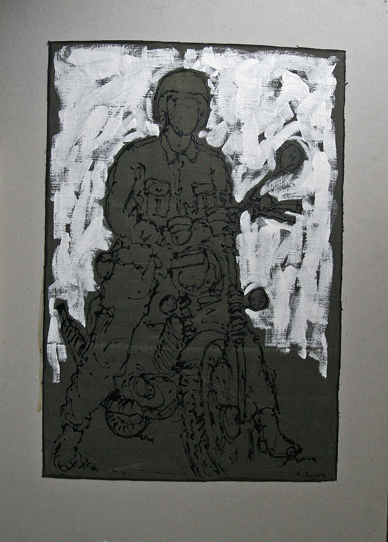 5 adam bojara akryl brezent ''nato'' 50x70 1994