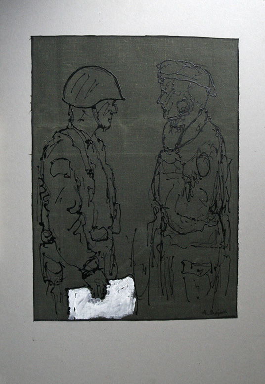 8 adam bojara akryl brezent ''nato'' 50x70 1994