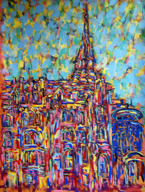 adam bojara frankfurt ''1'' 65x85 płótno