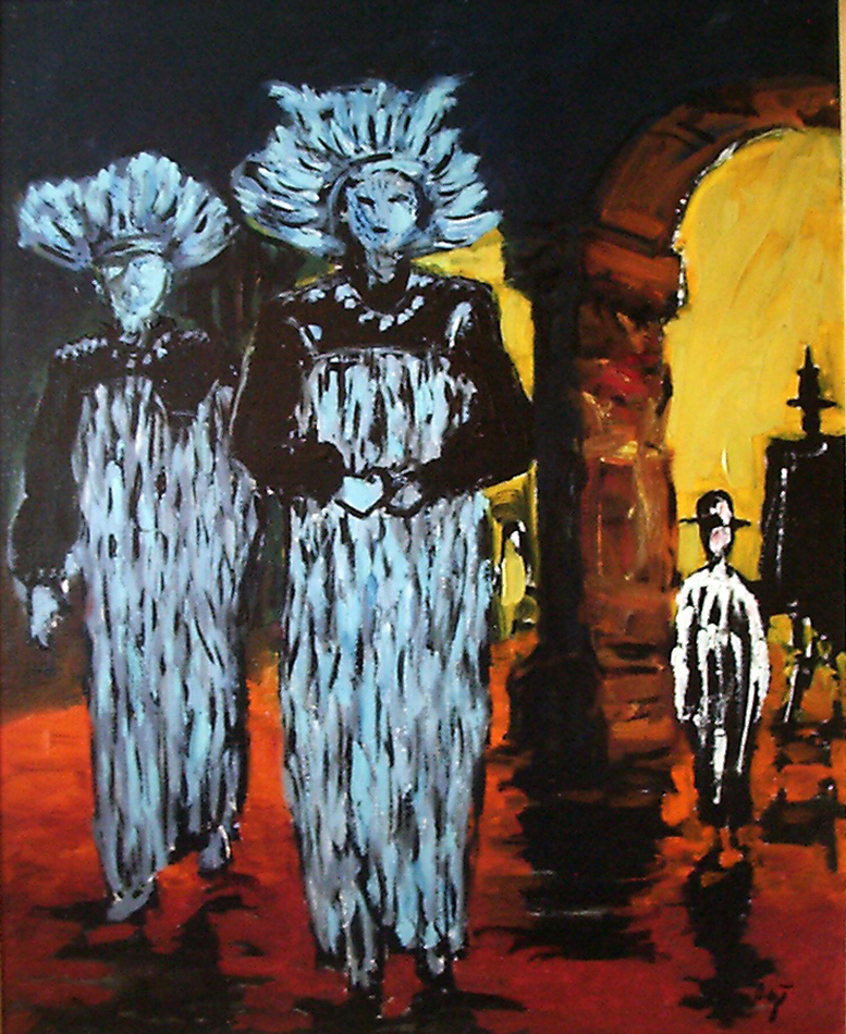 wenecja 81x65 olej pŁ. 1987